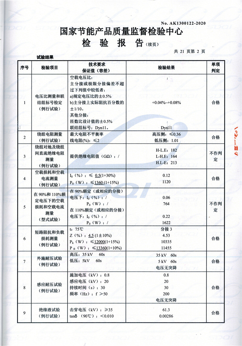 高低压试验报告-S11-1250新乐新乐新乐油浸式变压器-2.jpg